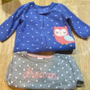 Lot of two Carter’s baby clothes 3mos